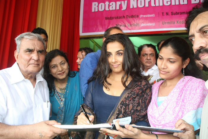 vidya balan launches rotary north end branch function latest photos